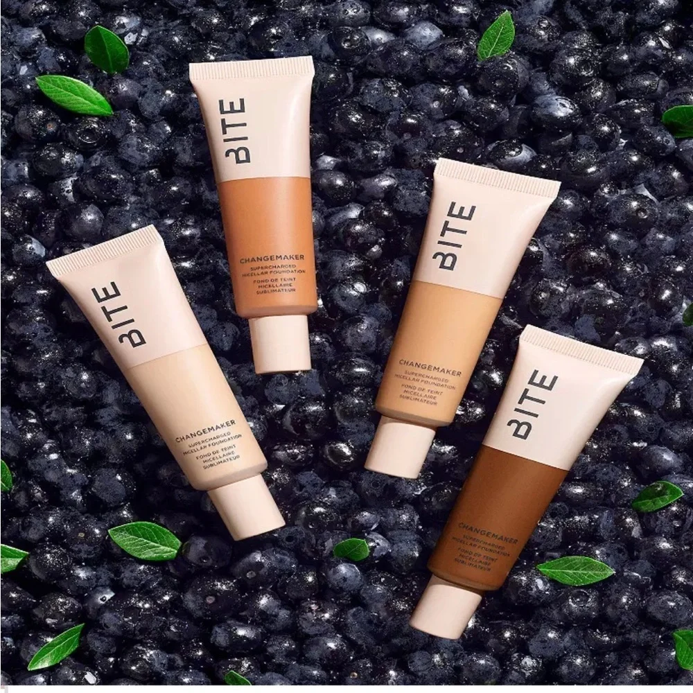 BITE BEAUTY Changemaker Foundation In T130 Tan with Warm Golden Undertone